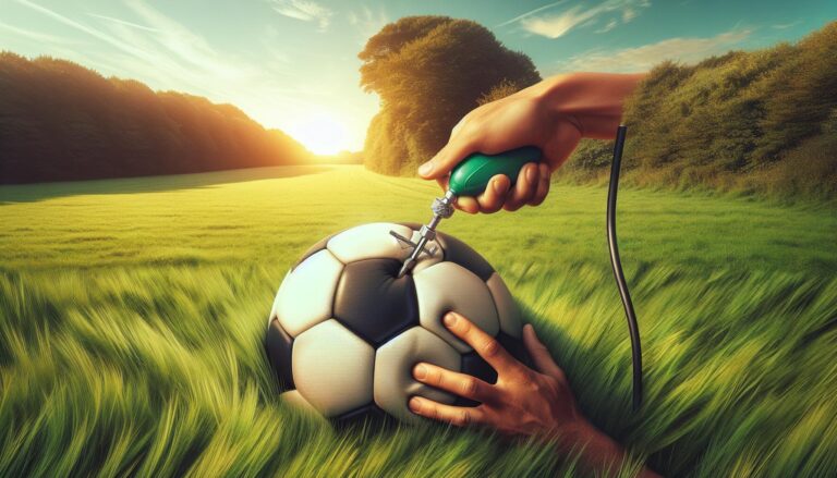 Dégonfler un ballon de foot